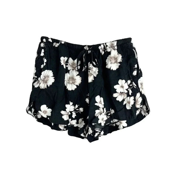 Brandy Melville Womens OS  Floral Tie Waist Casual Shorts - Picture 1 of 4